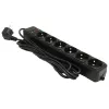 Prelungitor cu protectie 6 Sockets,  1.8m Ultra Power UP6-B-6PPB Black 