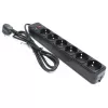 Prelungitor cu protectie 6 Sockets,  4.5m Ultra Power UP6-B-15PPB Black 