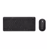 Kit (tastatura+mouse) Black, UK TRUST Lyra Multi-Device Compact Wireless keyboard and mouse set 