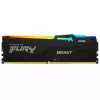 RAM  KINGSTON 8GB DDR5-6000 Kingston FURY® Beast DDR5 RGB, PC48000, CL30, 1Rx8, 1.4V, Auto-overclocking, Asymmetric BLACK low-profile heat spreader, Dynamic RGB effects featuring HyperX Infrared Sync technology, Intel XMP 3.0 Ready (Extreme Memory Profiles) 