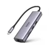 Docking station  UGREEN UGREEN HUB 7 in 1 USB-C with Ethernet Interface CM512, Silver UG_65154 