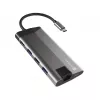Docking station  Natec Natec NMP1690 Fowler Plus Hub Usb-c Multiport Adapter 8 In 1, Usb 3.0 3x, Hdmi 4k, Usb-c Pd, Rj45, Sd, Micro 