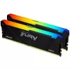 RAM  KINGSTON 16GB DDR4-3600MHz  Kingston FURY Beast RGB (Kit of 2x8GB) (KF436C17BB2AK2/16), CL17-21-21, 1.35V, Black 