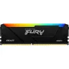 RAM  KINGSTON 32GB DDR4-3600  Kingston FURY® Beast DDR4 RGB, PC28800, CL18, 2Rx8, 1.35V, Auto-overclocking, Asymmetric BLACK low-profile heat spreader, Dynamic RGB effects featuring Kingston FURY Infrared Sync technology, Intel XMP 2.0  (Extreme Memory Profiles) 